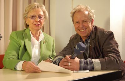 Ruth Aiblinger von Silberdistel-TV mit Gerd Krebber vom WDR