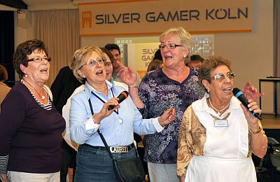 Karaoke bei der 2. Silver-Gamer-Köln