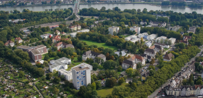 Luftaufnahme des Riehler SBK-Geländes