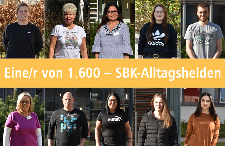 Collage mit SBK-Alltagshelden